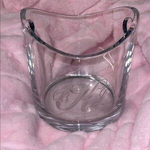 Tiffany & Co. Modernist Lead Crystal Ice Bucket